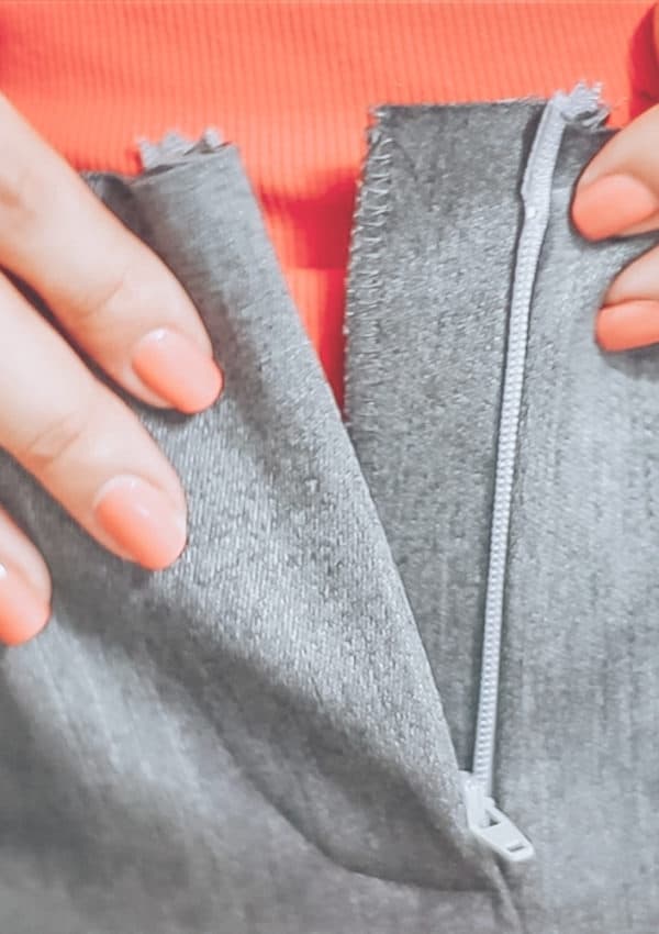 How to sew a fly front zipper on pants, easy tutorial