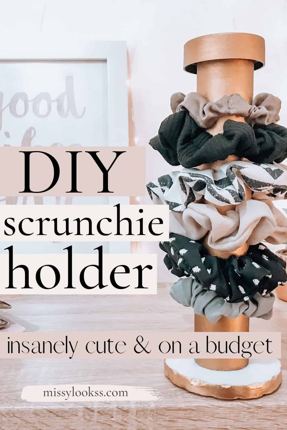DIY Scrunchie display stand
