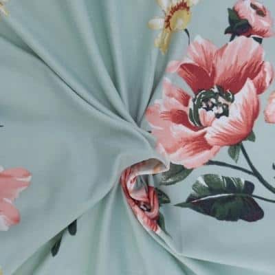 blue fabric for a diy kimono