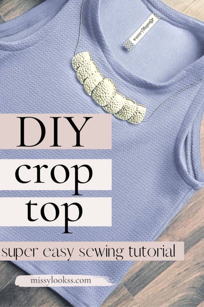 Easy Crop Top Pattern & How to Sew a Crop Top for Beginners