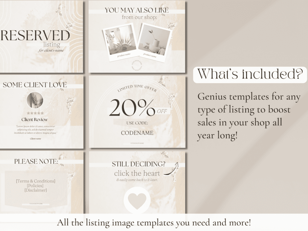 Etsy product descriptions BEST tips + Ultimate listing template