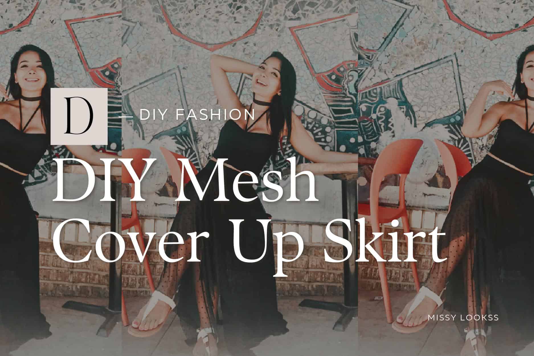 mesh cover up skirt